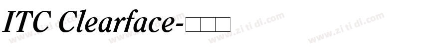 ITC Clearface字体转换